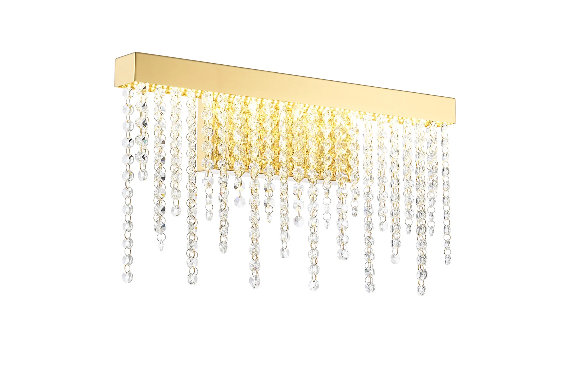IL32880  Bano Medium Dimmable Wall Light 9W LED French Gold
